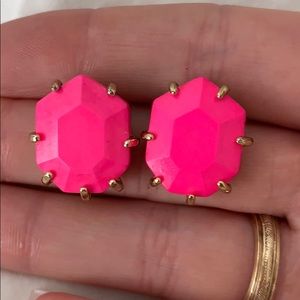 Hot Pink Kendra Scott Stud Earrings